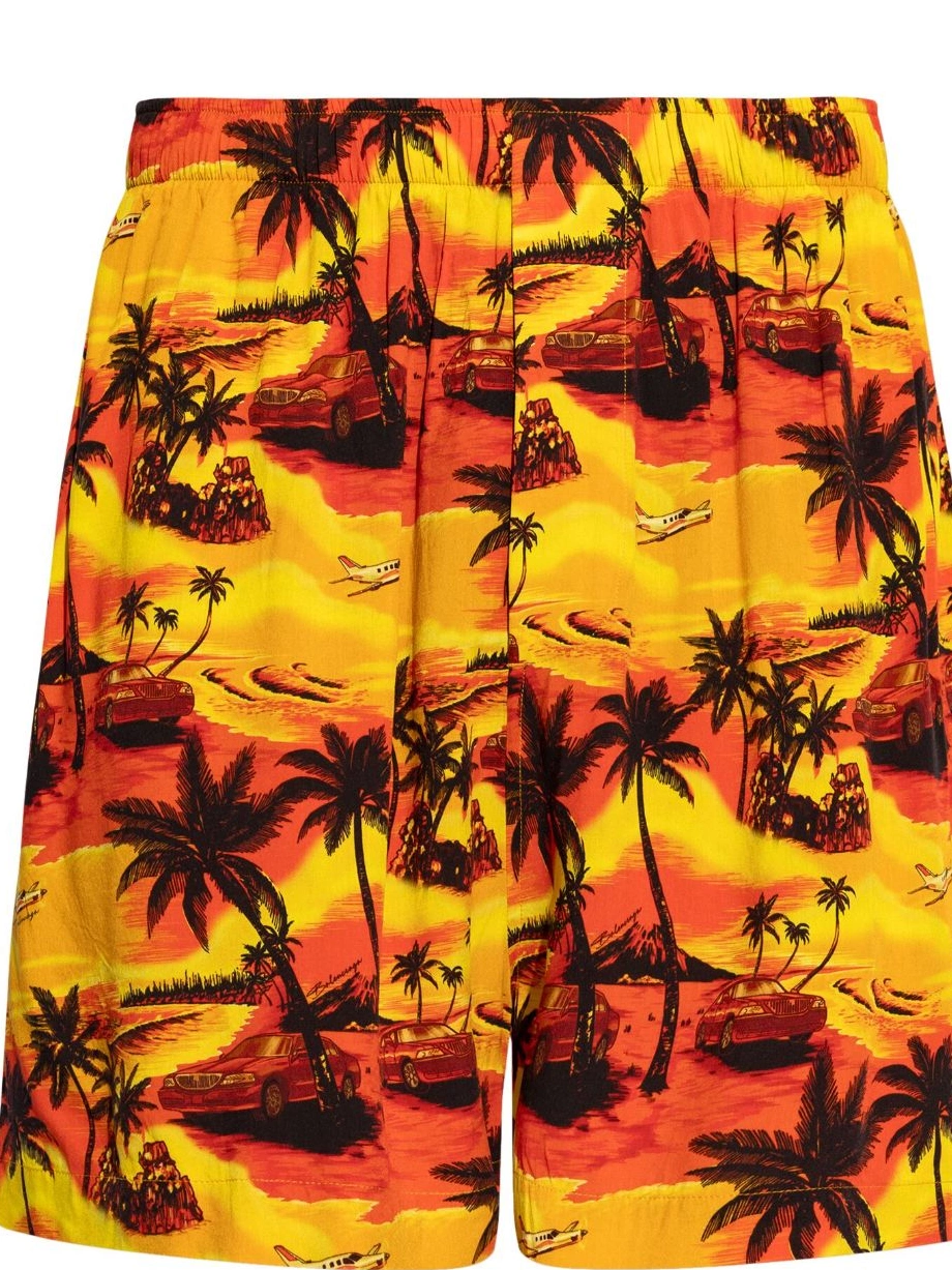 Affordable Alanui tropical-print shorts Women 0801